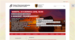 Desktop Screenshot of filharmonia.gda.pl
