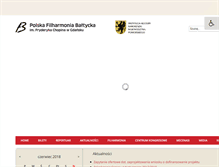 Tablet Screenshot of filharmonia.gda.pl